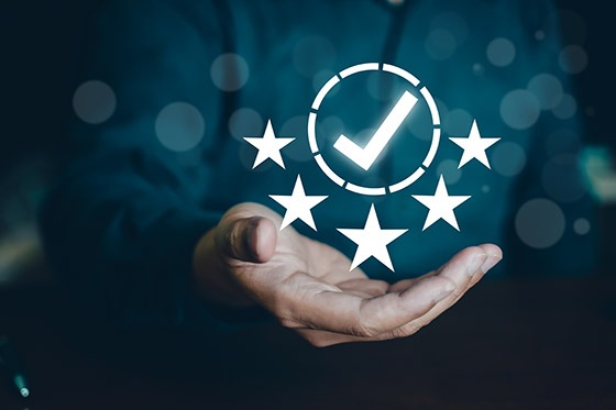 Customer and top service Quality assurance 5 star, Guarantee, St